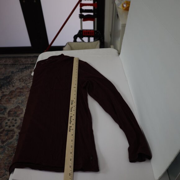 John Varvatos Shirt Mens Medium Maroon Front Pocket Garment-Dyed‎ Pullover Tee. - Picture 7 of 8